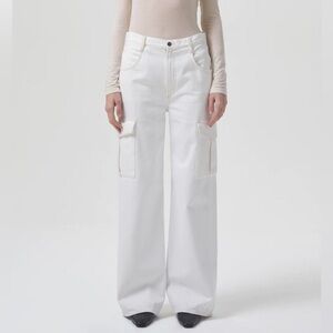 AGOLDE Minka Cargo in Milkshake